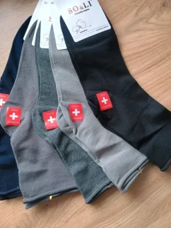 Bawełniane skarpety męskie 39 do 43 5 par bezuciskowa