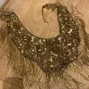 Belly dancing shawl embroidered