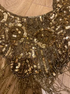 Belly dancing shawl embroidered