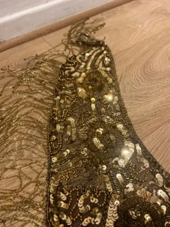 Belly dancing shawl embroidered