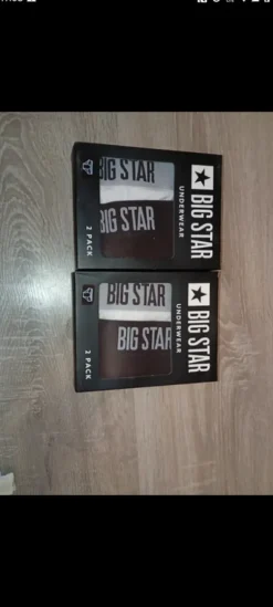Bielizna męska rozmiar s Big Star w każdym opakowaniu po dwie sztuki