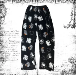 Black fur Halloween Hello Kitty pyjamas
