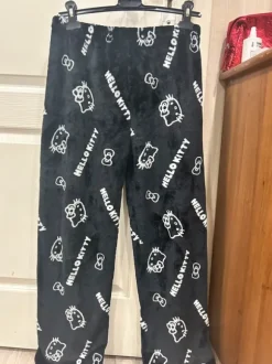black hello kitty pants