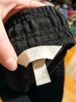 Black knee length shorts