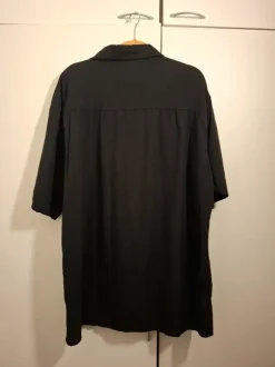 Black short sleeved buttonup loose fit