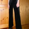 Black velvet jumpsuit