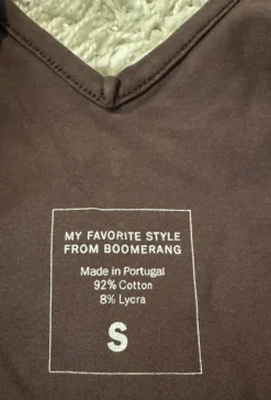 Boomerang ruskea trikoopaita, koko S