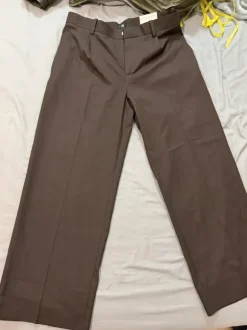 Brown Loose Fit Trousers H&M