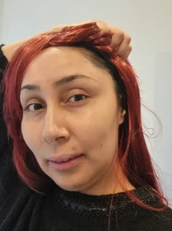 Brun paryk brown redish wig cosplay shiny kushina