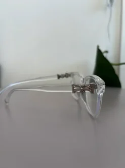 Clear and Silver tyyliset Chrome Hearts lasit