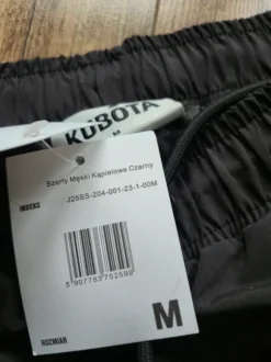 Czarne męskie szorty kąpielowe Kubota M