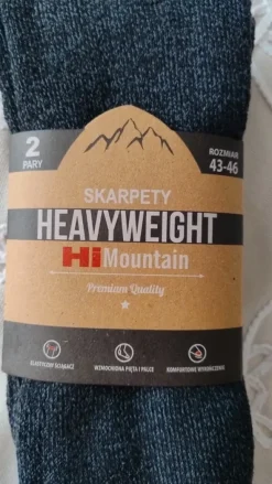 Dwupak skarpet męskich 43-46