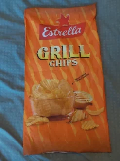 Estrella buff bandana halsduk grillchips chips crisps snacks orange