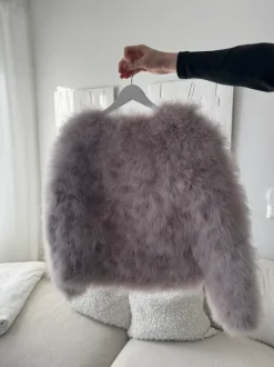 Faux fur coat