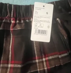 Flanelli tyyliset yöhousut koko S