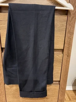 Flannel suit trousers