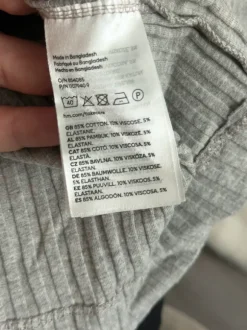 H&M mama ribbi lyhyt t-paita + kynähame koko M