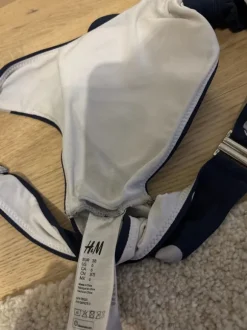 H&M sini-valkoiset pallobikinit