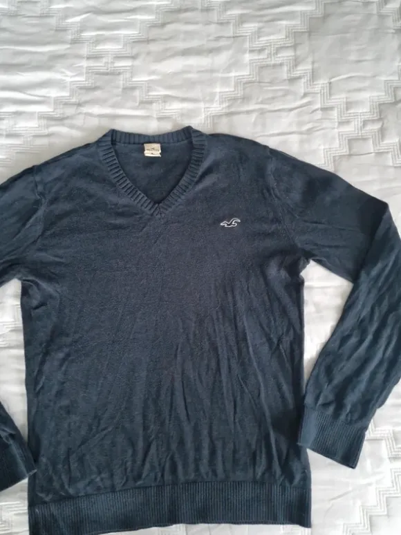 Hollister sininen neulepaita