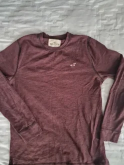 Hollister viininpunainen pitkähihainen