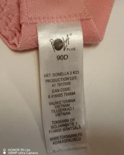 Kaarituelliset rintaliivit 90 D