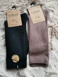 Kaszmirowe prążkowane skarpety męskie 39 do 42 dwie pary