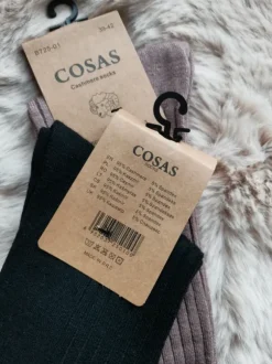 Kaszmirowe prążkowane skarpety męskie 39 do 42 dwie pary