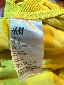 Keltainen h&m uimapuku