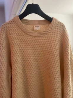 Kermanvaalea neulepaita miehet, koko XXL