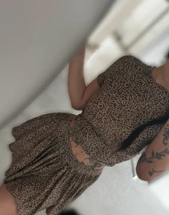 Leopardinio rašto komplektas (su paslėptais šortukais)