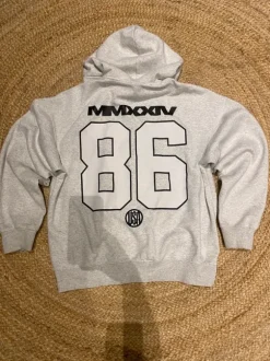 Light grey hoodie with print