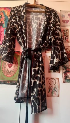 Läpikuultava aamutakki L/XL