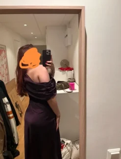 Luumun värinen Mango mekko