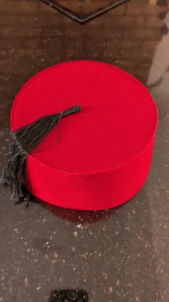 Maskeradhatt Fez röd