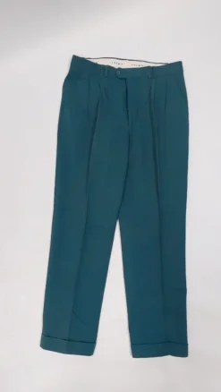 Miesten vihreät prässihousut