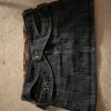 Mini denim skirt