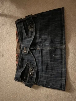 Mini denim skirt