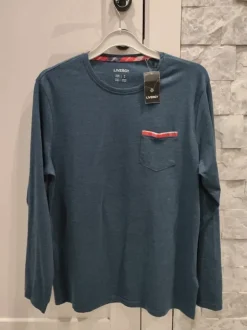 Męski komplet piżama spodnie z kieszeniami i bluzka M/L