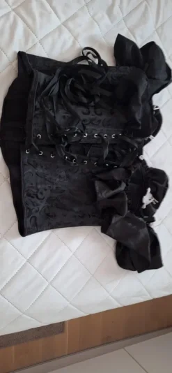 Musta korsettitoppi koko: L