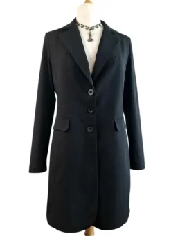 Musta pitkä paitajakku bleiseri paita jakku pitkähihainen joustava