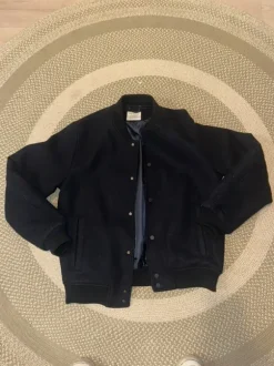 Navy blue villakangas takki