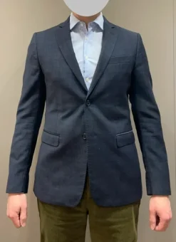 Pal Zileri Chequered Navy Jacket (50/M)