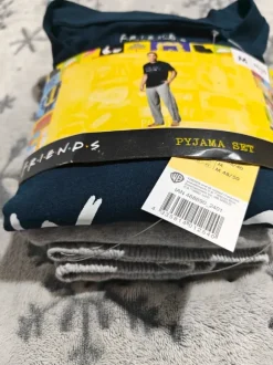 Piżama męska bawełniana F.R.i.E.n.d.S komplet koszulka długi rękaw i długie spodnie, r. M 48/50