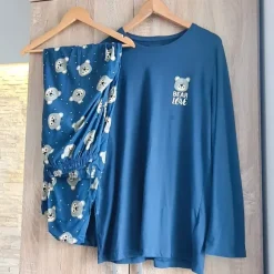 Piżama męska M komplet piżamowy bawelniana