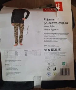 Piżama męska polarowa bardzo ciepła M