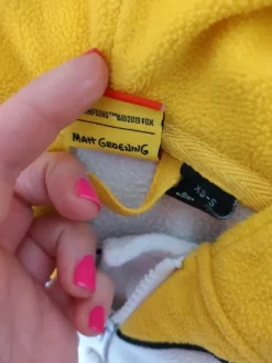 Piżama przebranie kostium The Simpson XS-S to rozmiar z metki ale pasuje nawet na rozmiar XL