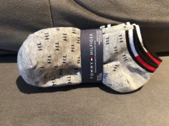 Pilkos Tommy Hilfiger kojinės, 39-43, 3 poros