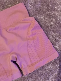 Pink gym shorts