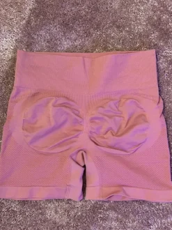 Pink gym shorts