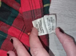 Plated midi skirt, Scottish checkered/ tartan pattern